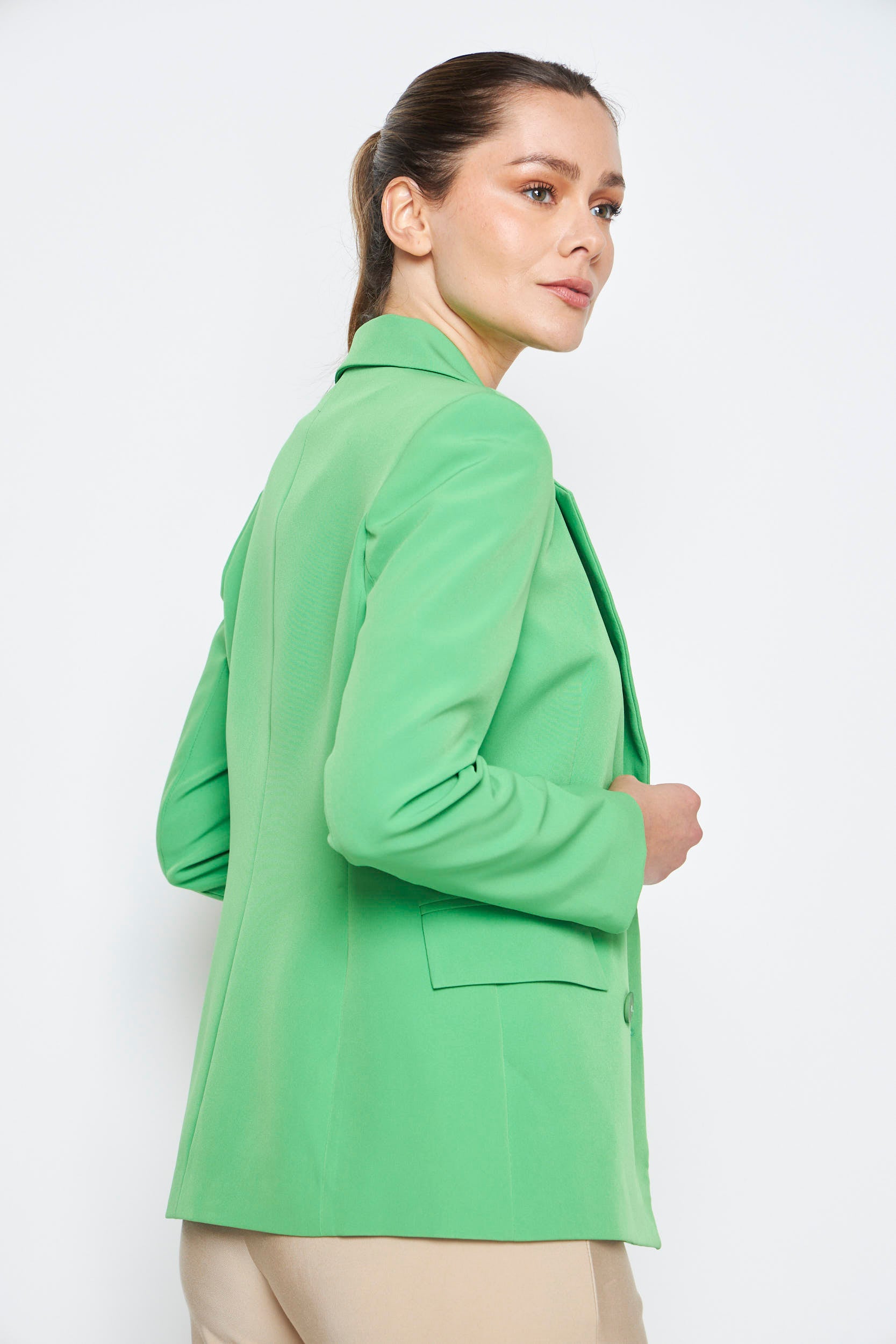 CHAQUETA LINA VERDE