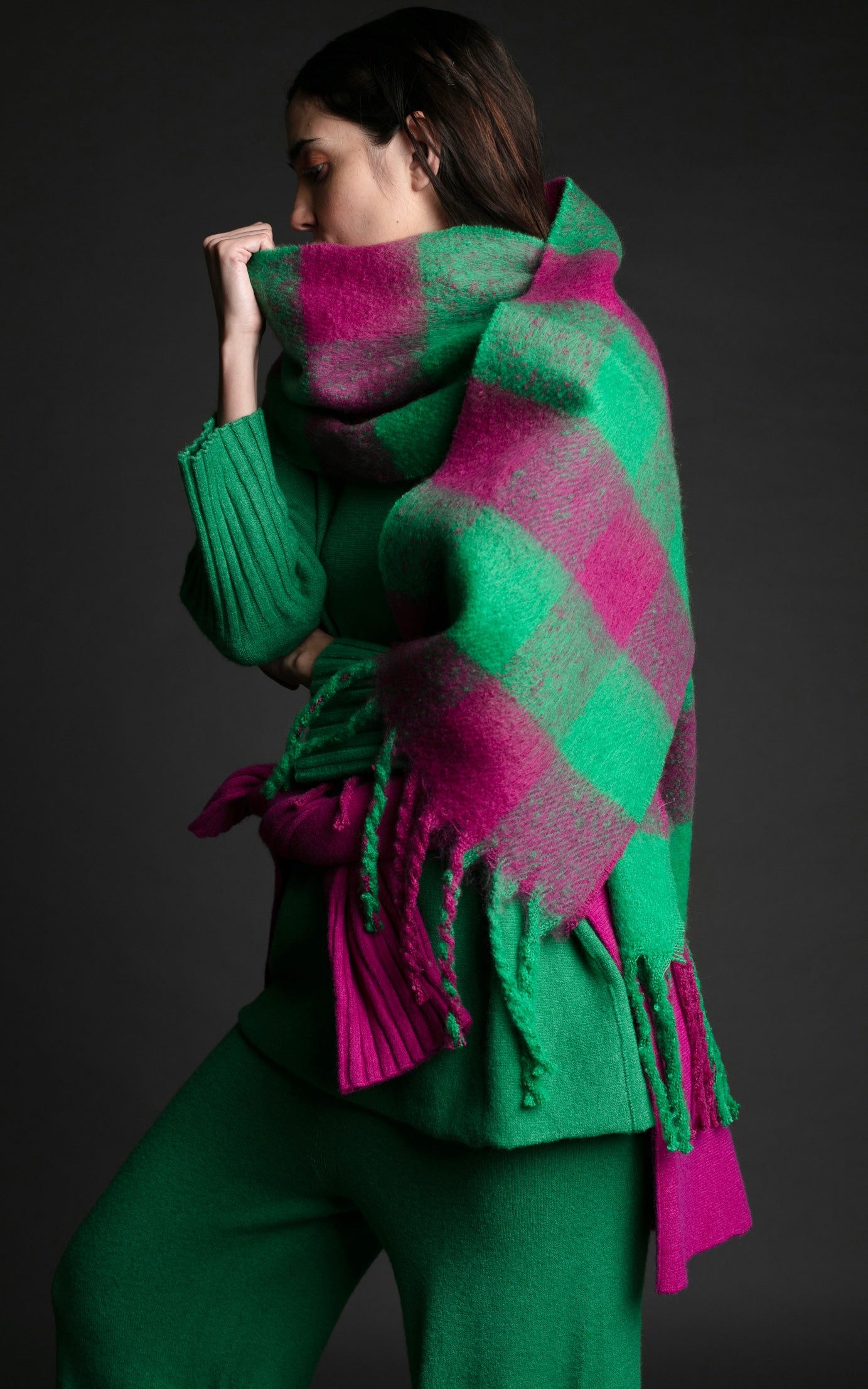 ECHARPE  NICOLETTA FUCSIA