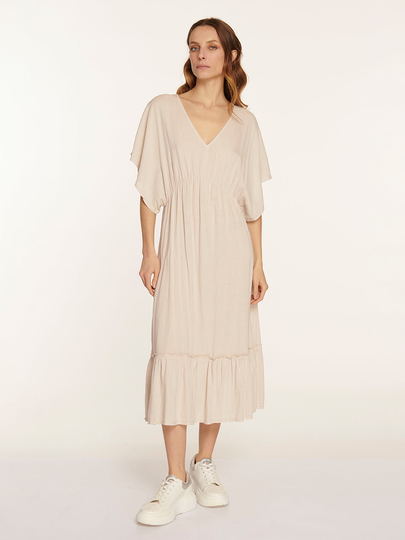 Vestido Mirabella Sabbia Leidiró