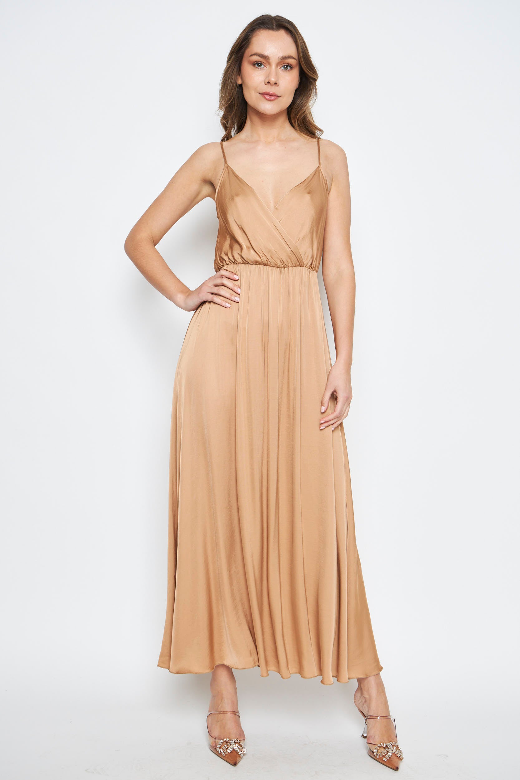 VESTIDO NELA CAMEL