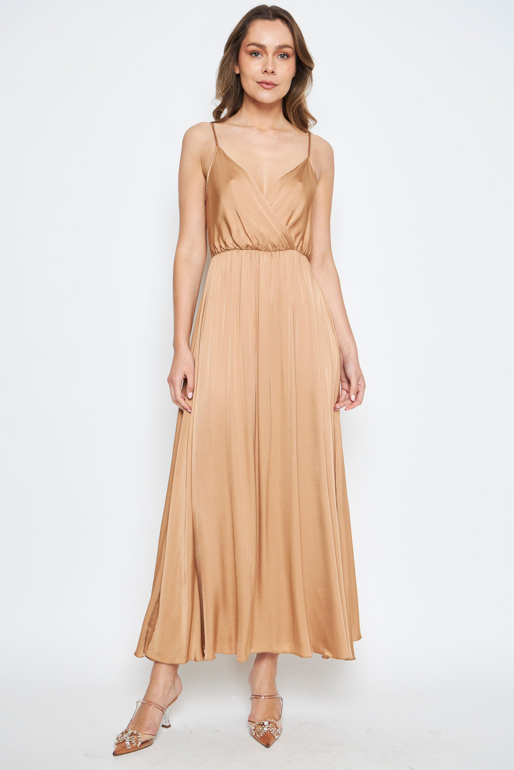 VESTIDO NELA CAMEL