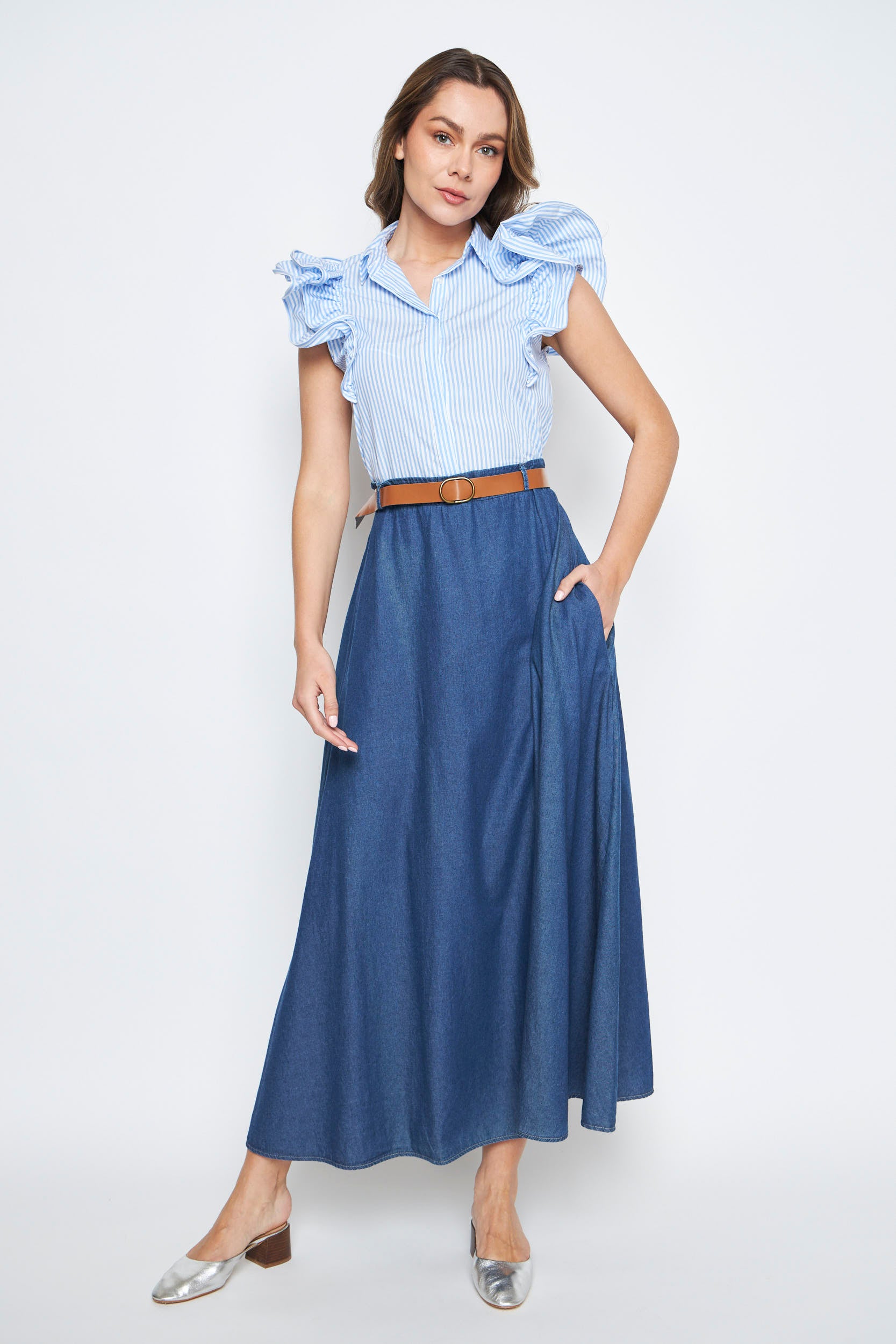 VESTIDO LINA CELESTE