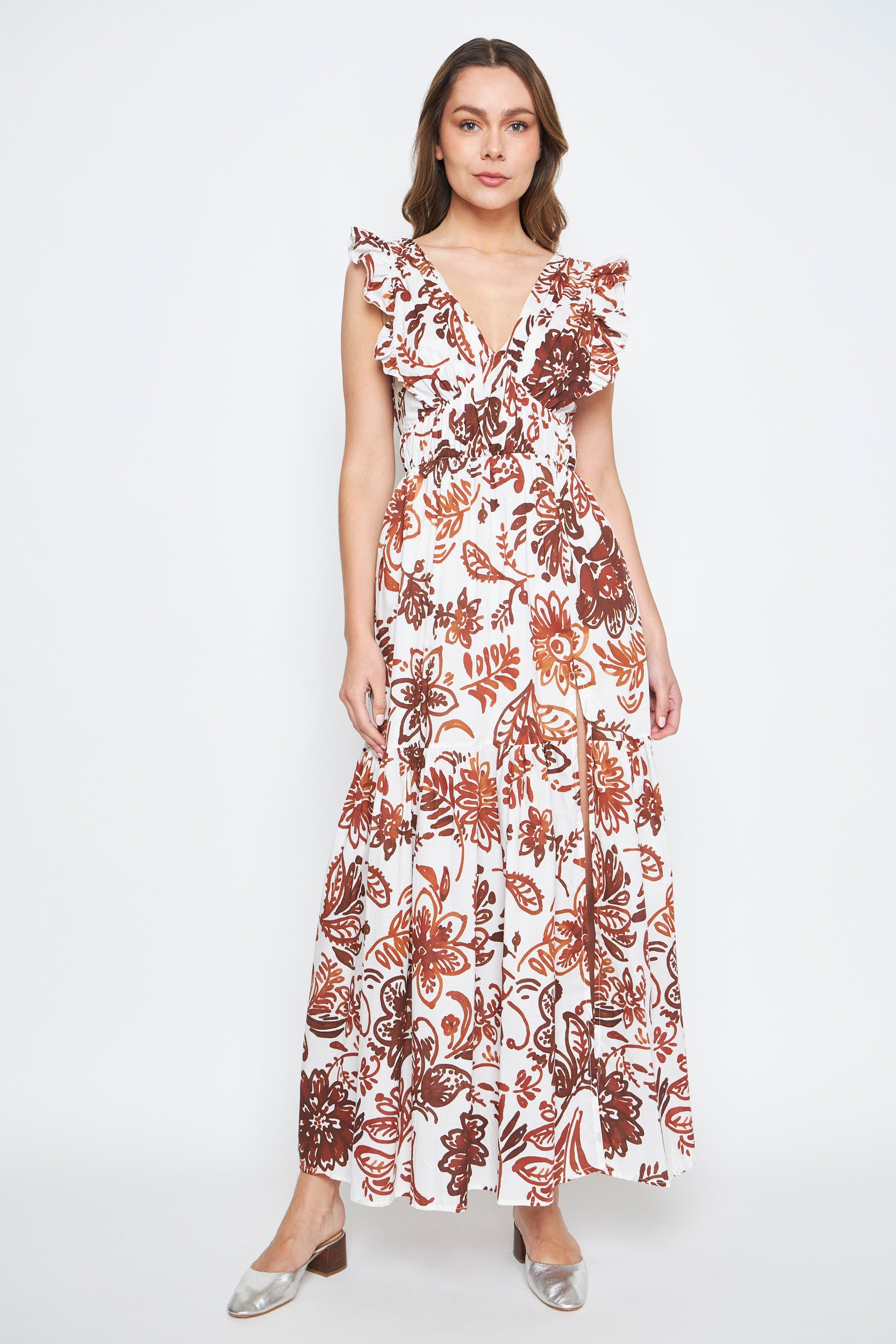 VESTIDO MERA TABACO