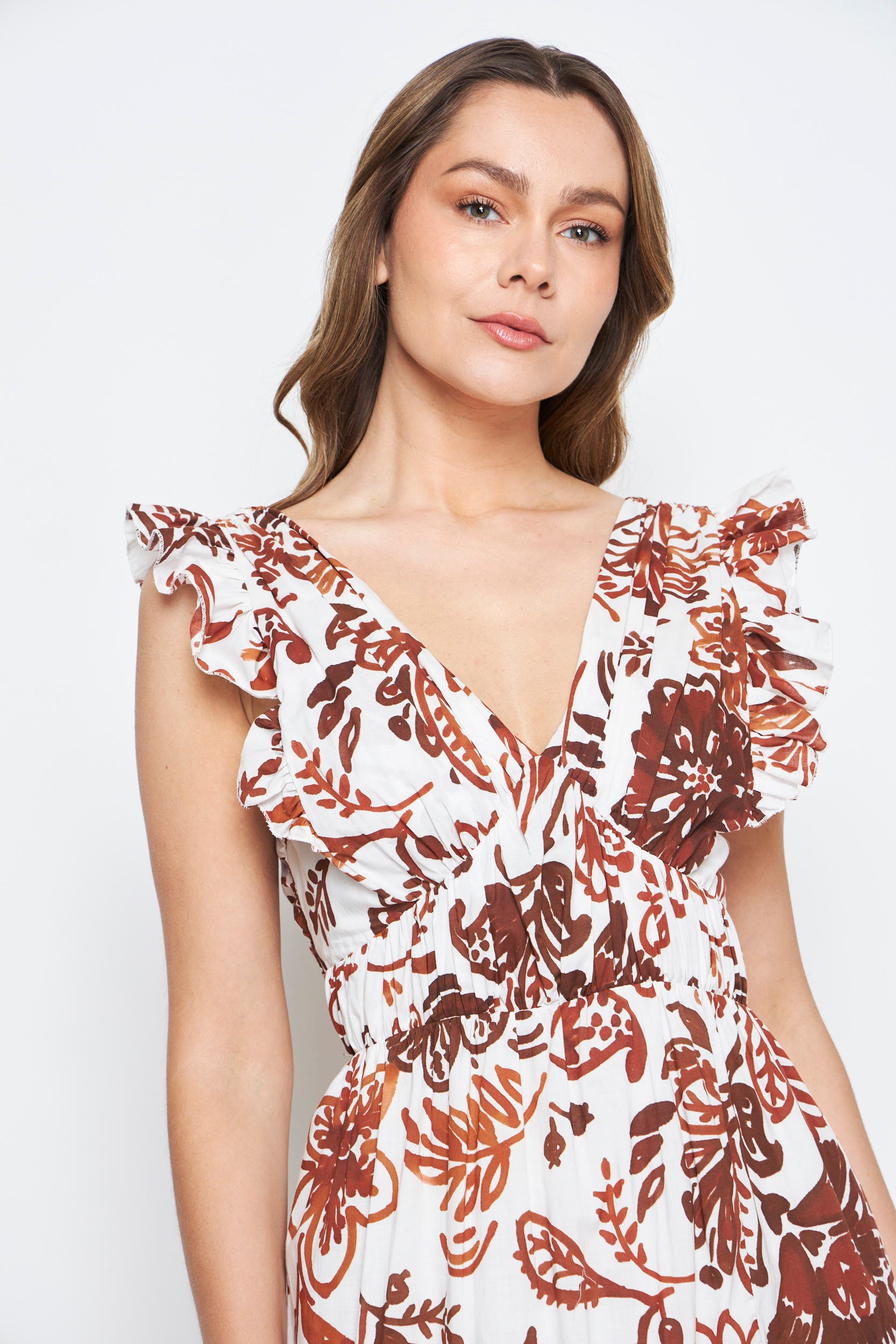 VESTIDO MERA TABACO