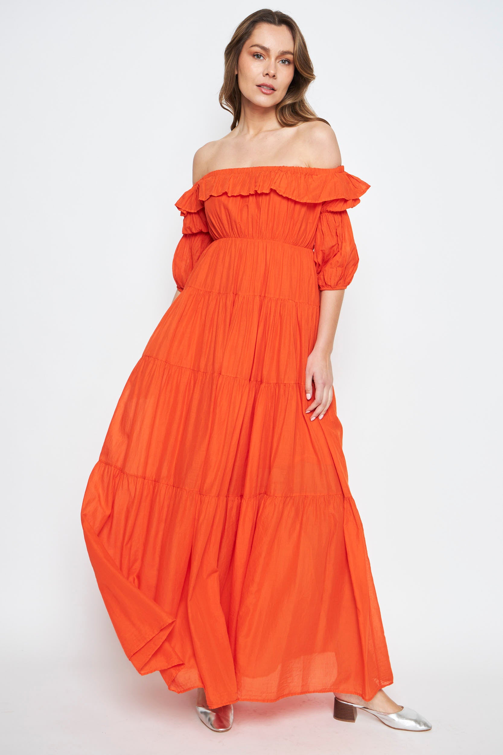 VESTIDO MIRA MANDARINA