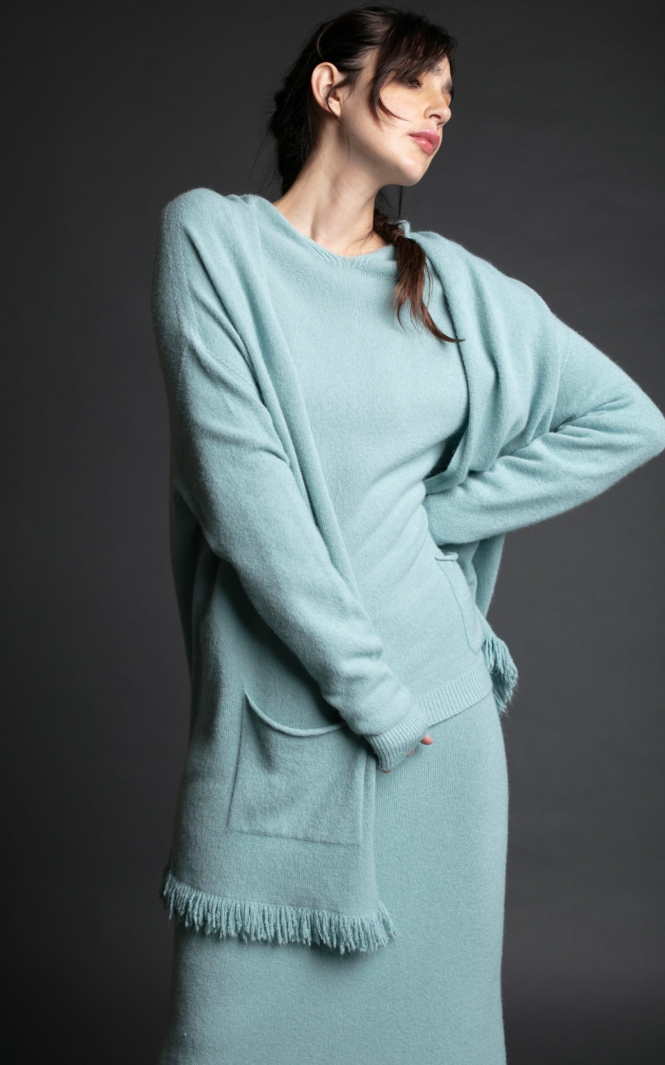 CARDIGAN  GIACINTA TURQUESA