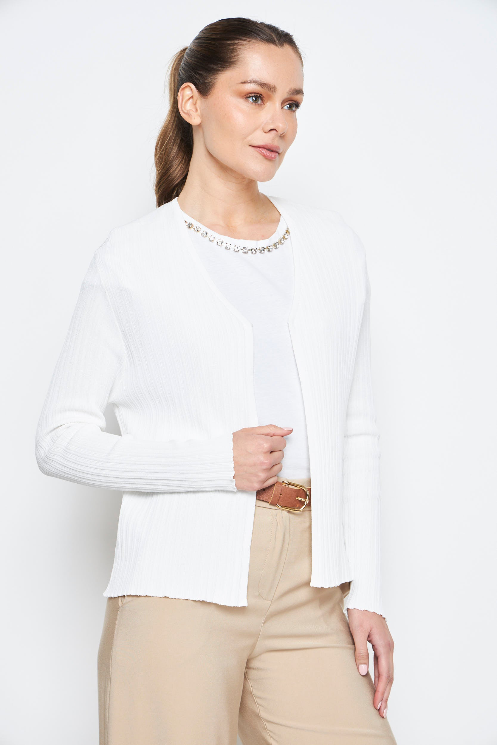 CARDIGAN VINA BLANCO