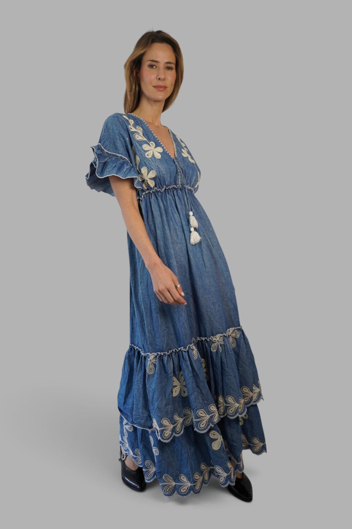 Vestido Viola Denim Leidiró