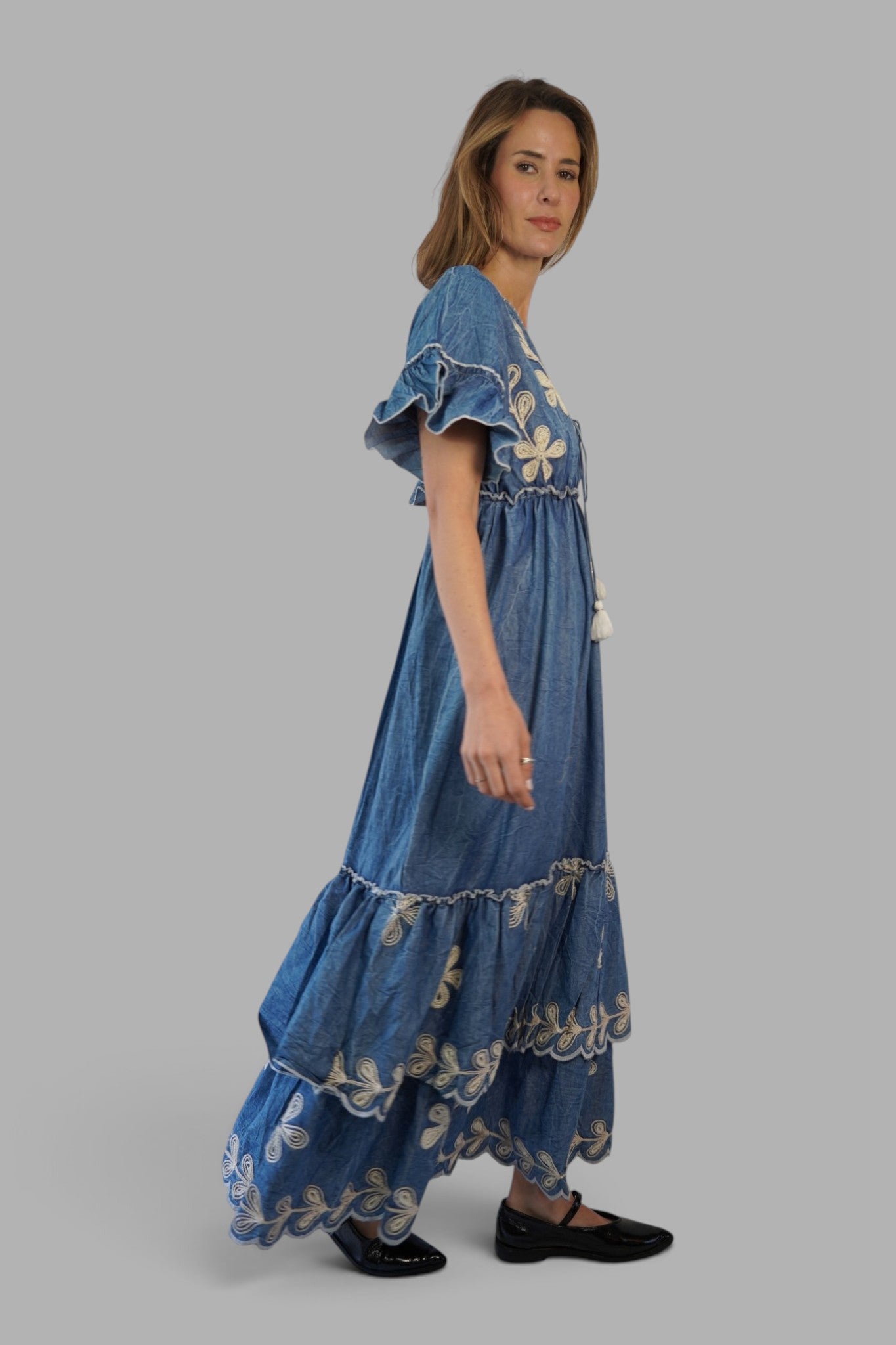 Vestido Viola Denim Leidiró