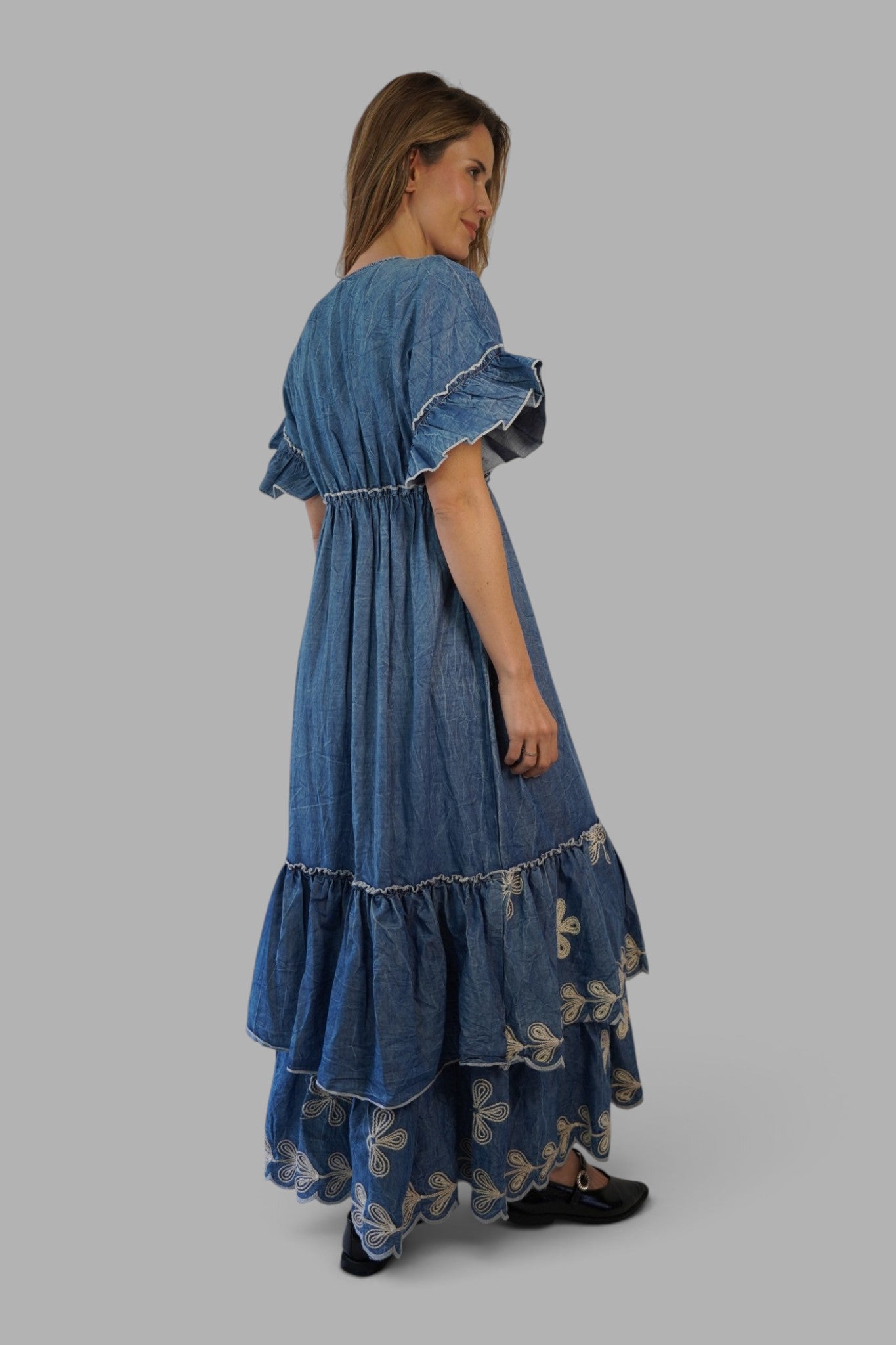Vestido Viola Denim Leidiró