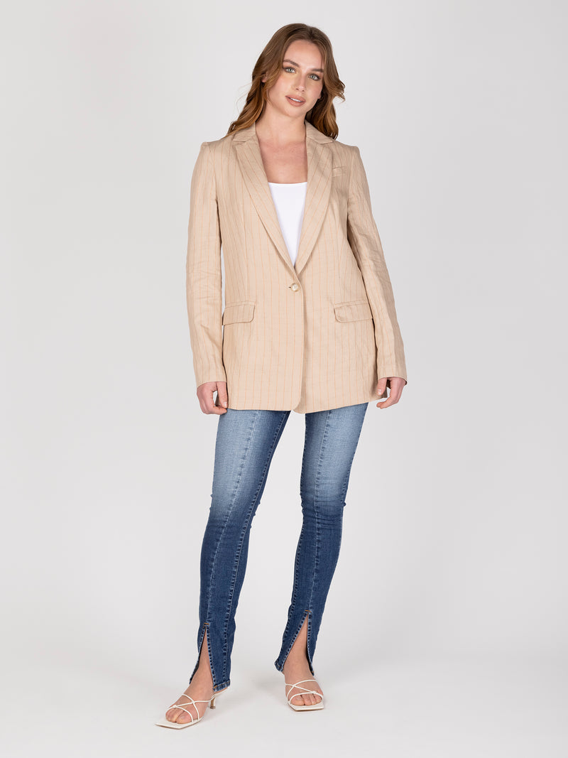 Chaqueta Beige Leidiro