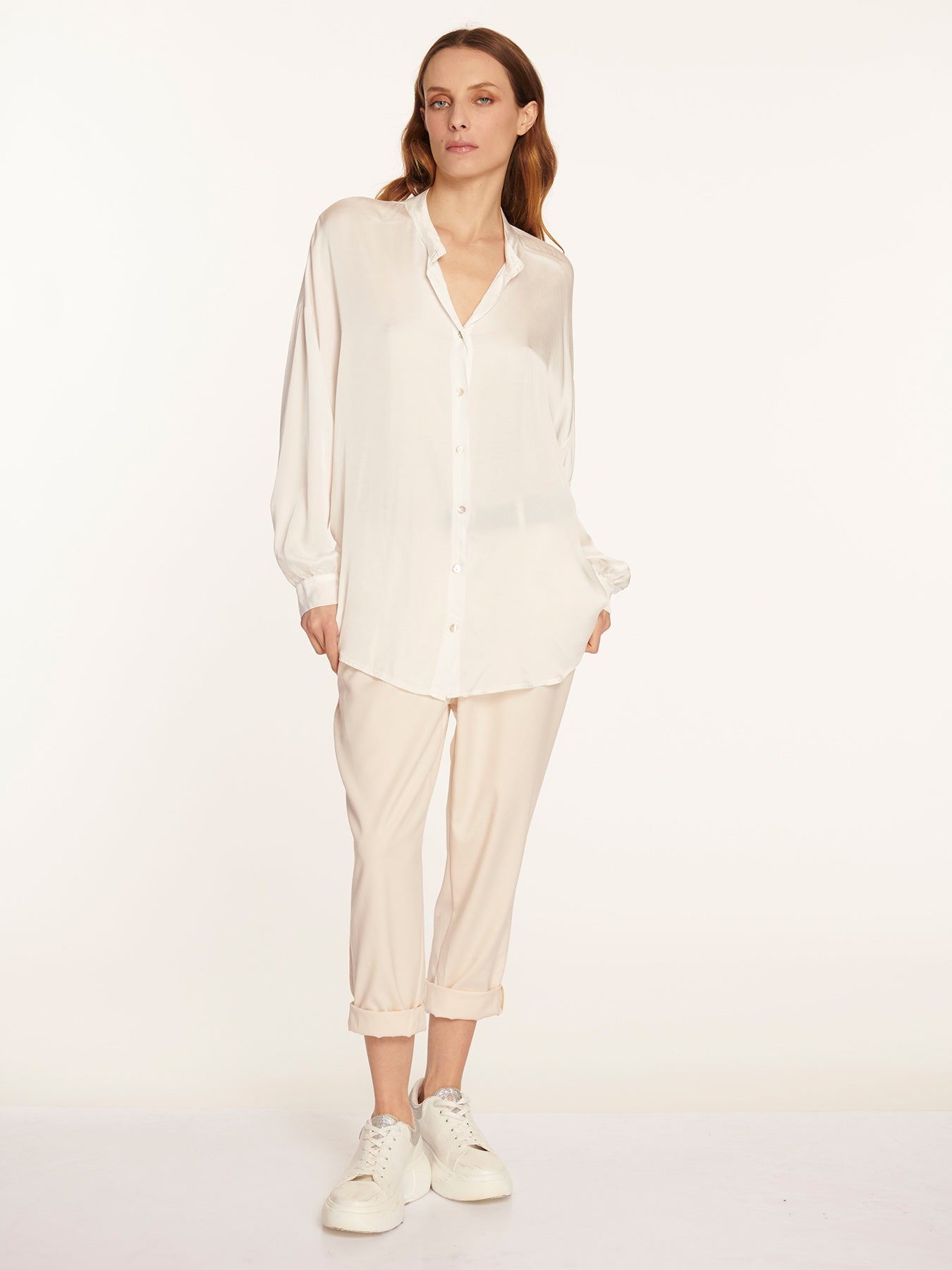 Blusa Fiorella Latte Leidiró