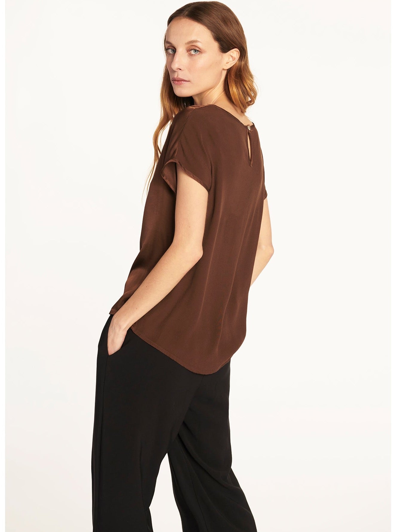 Polera Antonella Cacao Leidiró