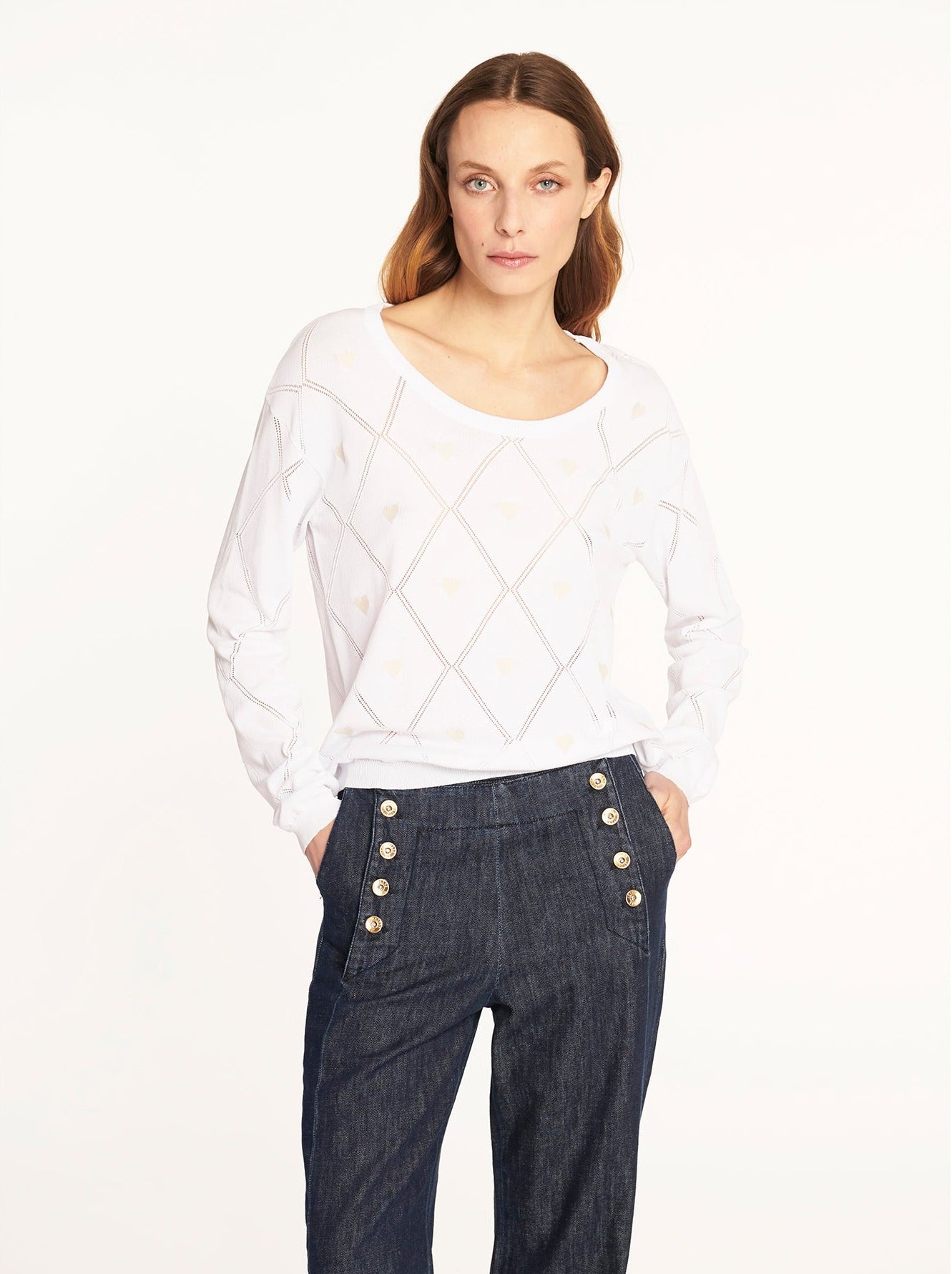 Sweater Lionetta Blanco Leidiró