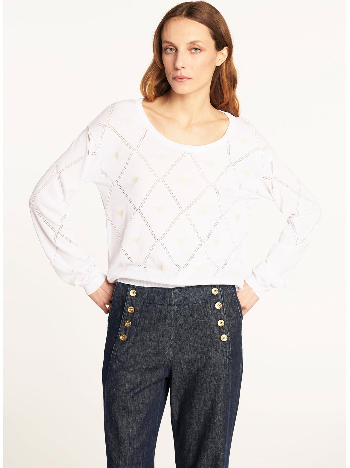 Sweater Lionetta Blanco Leidiró