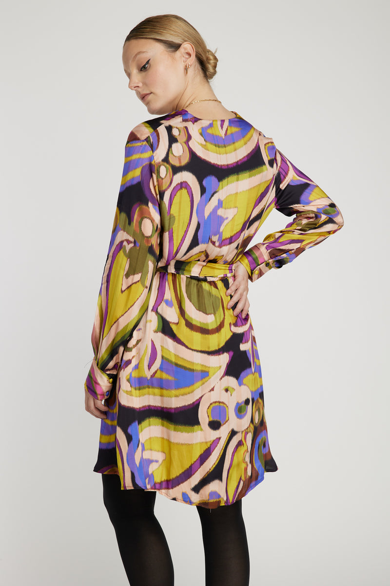 Vestido viola Leidiró