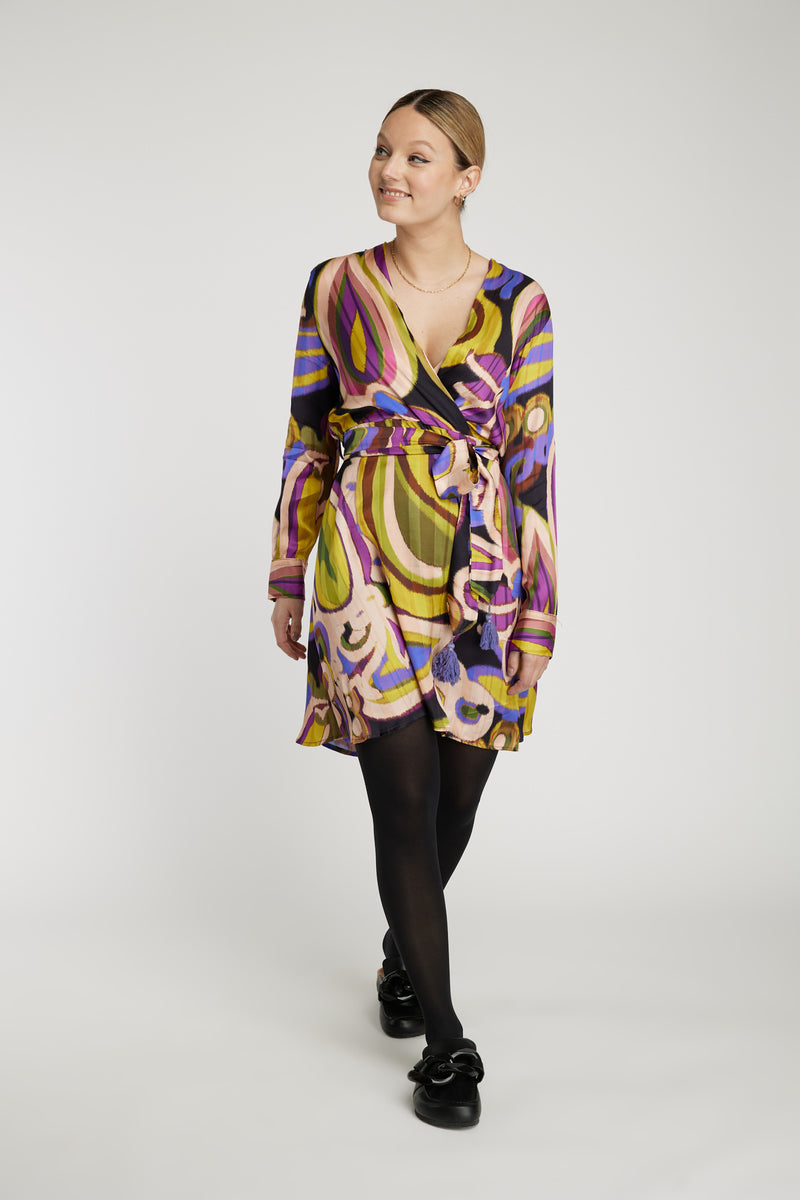 Vestido viola Leidiró