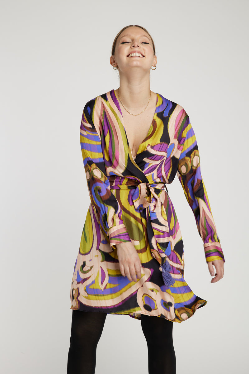 Vestido viola Leidiró