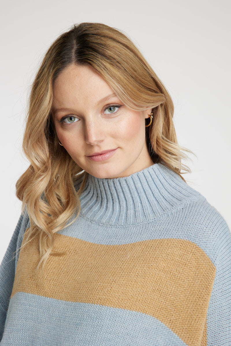 Sweater celeste Leidiró
