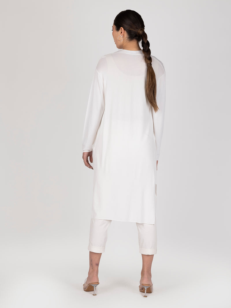 Cardigan Blanco Leidiro
